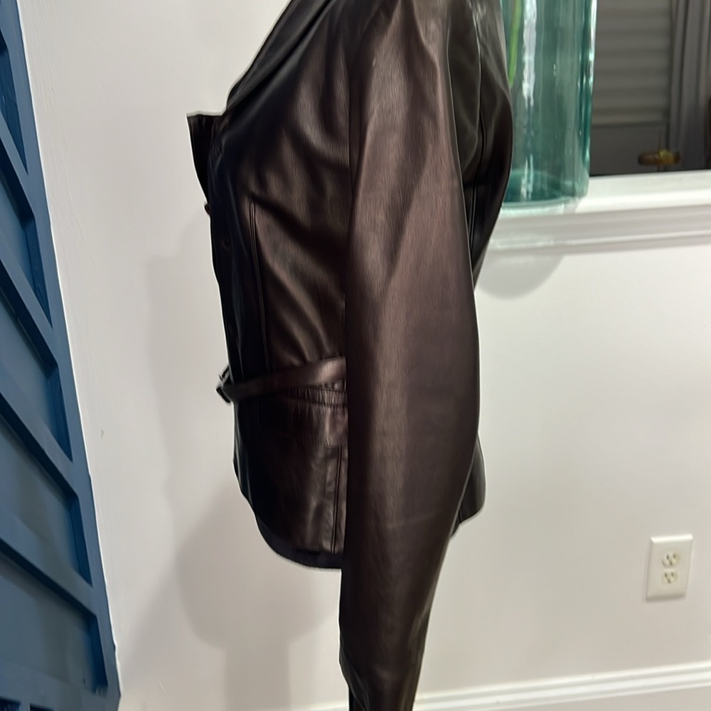 Prada Single-Breasted Leather Jacket - image 4